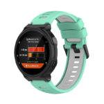 g.r61.11.7 Main Teal Grey StrapsCo Silicone Strap for Garmin Forerunner 220 230 235 260 735XT Approach S5 S6 S