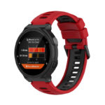 g.r61.6.1 Main Red Black StrapsCo Silicone Strap for Garmin Forerunner 220 230 235 260 735XT Approach S5 S6 S20