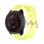 g.r62.10 Main Yellow StrapsCo Silicone Strap for Garmin Forerunner745 Rubber Watch Band