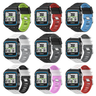 Galaone Double Colors Silicone Strap Fashion Replacement Watch Band For  Garmin Forerunner 920XT Rubber Wristband Bracelet