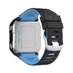 g.r64.1.5 Back Black Blue StrapsCo Silicone Strap for Garmin Forerunner 920XT Rubber Watch Band