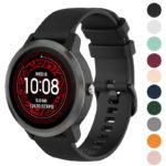 g.r68 Gallery Black StrapsCo Rubber Strap for Garmin Forerunner 245 645 Vivoactive 3 Vivomove