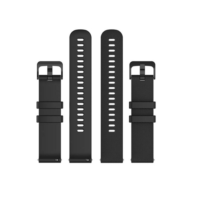 g.r68.1 Up Black StrapsCo Rubber Strap for Garmin Forerunner 245 645 Vivoactive 3 Vivomove Vivomove 3