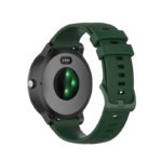 G.r68.11 Back Army Green StrapsCo Rubber Strap For Garmin Forerunner 245 645 Vivoactive 3 Vivomove