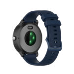 G.r68.5 Back Navy Blue StrapsCo Rubber Strap For Garmin Forerunner 245 645 Vivoactive 3 Vivomove Vivomov