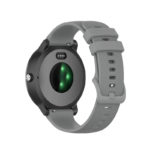 G.r68.7 Back Grey StrapsCo Rubber Strap For Garmin Forerunner 245 645 Vivoactive 3 Vivomove Vivomove 3