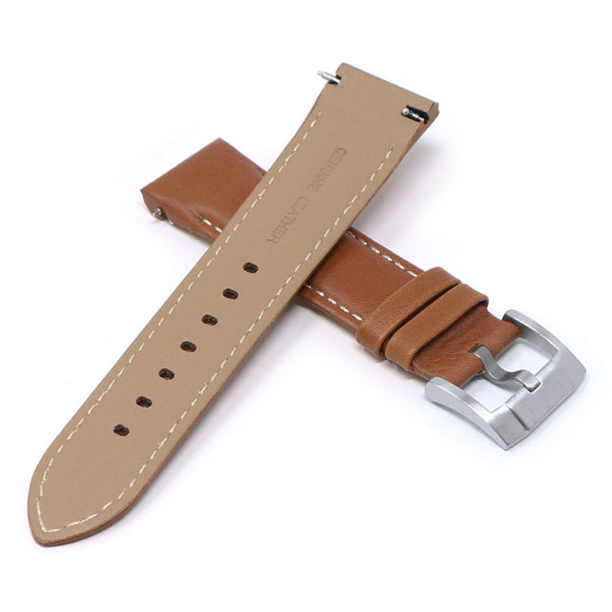 skt.l5.3 22 Cross Tan StrapsCo DASSARI Classic Leather Band for Seiko Turtle Strap