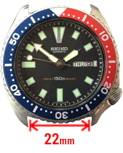 Seiko 6309 729A Strap Size & Lug Width