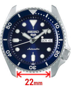 Seiko sale strap size