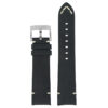 skt.l3.1 22 Main Black StrapsCo DASSARI Vintage Leather Strap w Minimal Stitching for Seiko Turtle