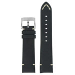 skt.l3.1 22 Main Black StrapsCo DASSARI Vintage Leather Strap w Minimal Stitching for Seiko Turtle