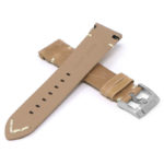 skt.l3.17 22 Cross Light Brown StrapsCo DASSARI Vintage Leather Strap w Minimal Stitching for Seiko Turtle