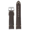 skt.l3.2 22 Main Dark Brown StrapsCo DASSARI Vintage Leather Strap w Minimal Stitching for Seiko Turtle