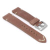 skt.l3.3 22 Angle Fawn StrapsCo DASSARI Vintage Leather Strap w Minimal Stitching for Seiko Turtle