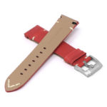 skt.l3.6 22 Cross Red StrapsCo DASSARI Vintage Leather Strap w Minimal Stitching for Seiko Turtle