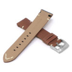 skt.l3.8 22 Cross Cinnamon StrapsCo DASSARI Vintage Leather Strap w Minimal Stitching for Seiko Turtle