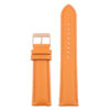 St18.12.12.rg Up Orange (Rose Gold Buckle) Padded Smooth Leather Watch Band Strap