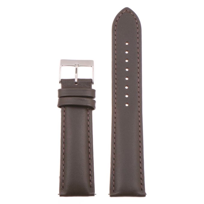 st18.2.2 Up Brown Padded Smooth Leather Watch Band Strap