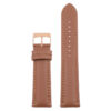st18.3.3.rg Up Tan Rose Gold Buckle Padded Smooth Leather Watch Band Strap