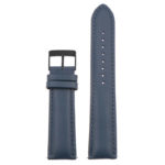st18.5a.5a.mb Up Dark Blue Black Buckle Padded Smooth Leather Watch Band Strap