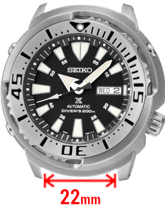 Seiko baby hot sale tuna dimensions