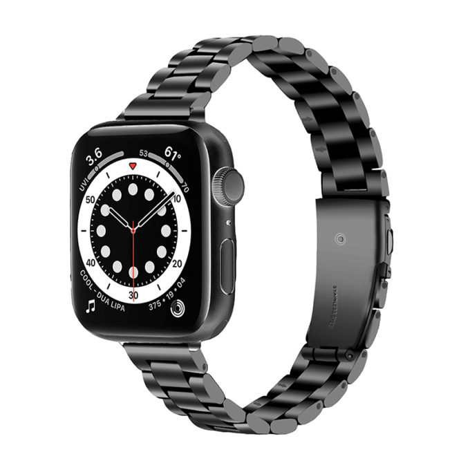 a.m21.mb Main Black StrapsCo Slim Stainless Steel Band for Apple Watch