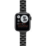 a.m21.mb Upright Black StrapsCo Slim Stainless Steel Band for Apple Watch