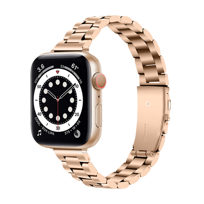 a.m21.rg Main Rose Gold StrapsCo Slim Stainless Steel Band for Apple Watch