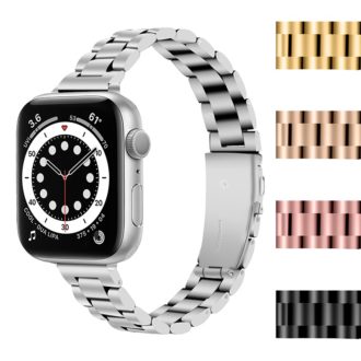 a.m21.ss Main Silver StrapsCo Slim Stainless Steel Band for Apple Watch 1