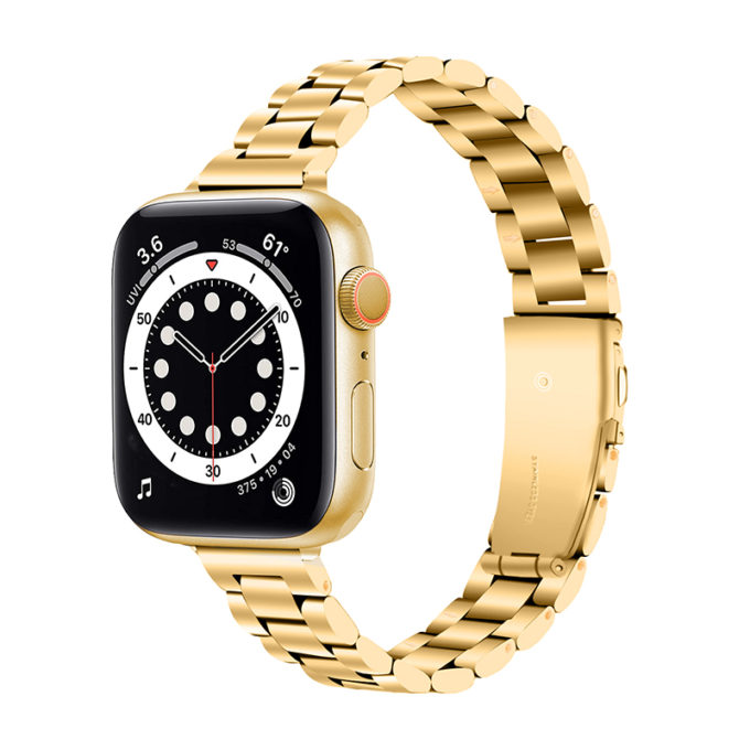 a.m21.yg Main Yellow Gold StrapsCo Slim Stainless Steel Band for Apple Watch