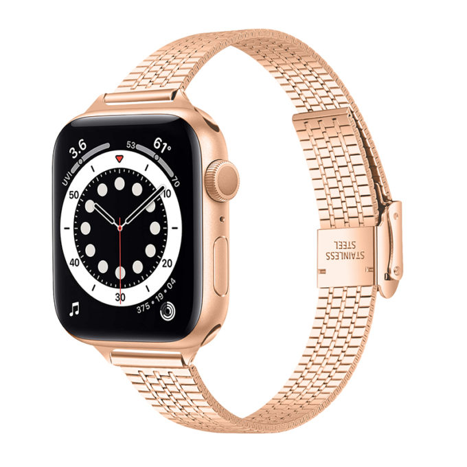 a.m23.rg Main Rose Gold StrapsCo Slim Mesh Band for Apple Watch