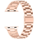 a.m25.rg Back Rose Gold StrapsCo Flat Stainless Steel Band for Apple Watch