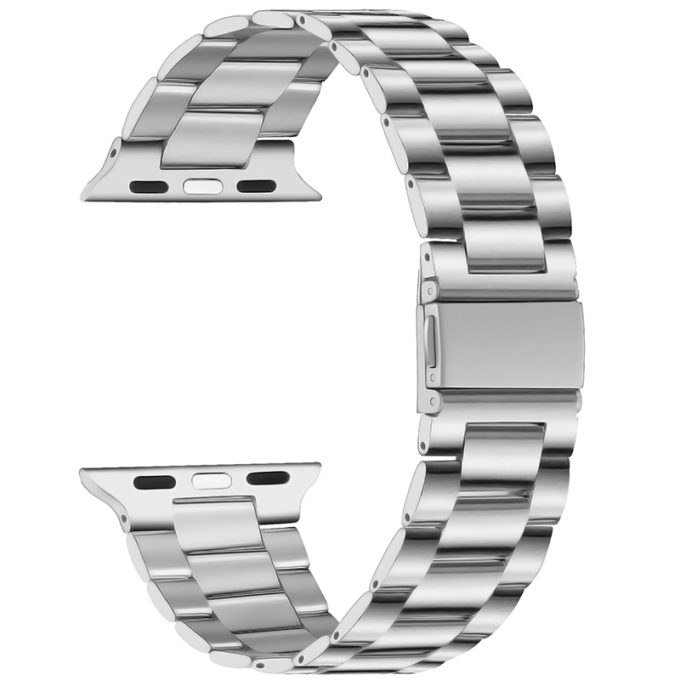 a.m25.ss Back Silver StrapsCo Flat Stainless Steel Band for Apple Watch