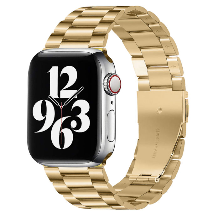 a.m25.yg Main Gold StrapsCo Slim Mesh Band for Apple Watch