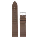 fk9.2 Main Brown StrapsCo DASSARI Groove Stripe FKM Rubber Sport Strap Watch Band