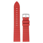 fk9.6 Main Red StrapsCo DASSARI Groove Stripe FKM Rubber Sport Strap Watch Band