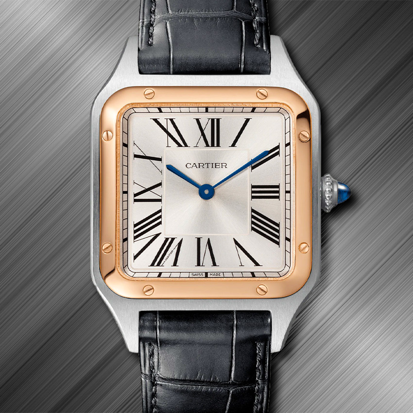 Mens Two Tone Watches Cartier Santos Dumont