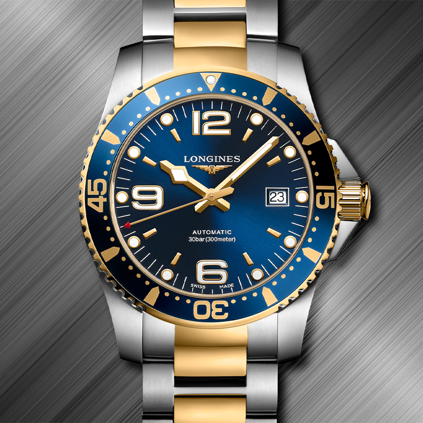 Mens Two Tone Watches Longines Hydroquest
