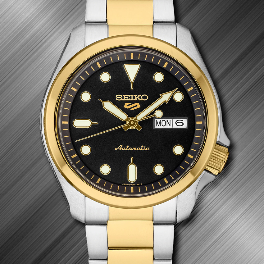 Mens Two Tone Watches Seiko 5 Sports Srpe60