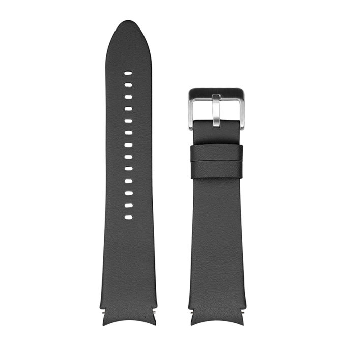 s.l2.1 Up Smooth Leather Strap for Samsung Galaxy Watch 4 Black StrapsCo Genuine Leather Watch Band