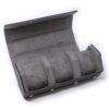 wr8.1.7.ss .3 Open Black Grey Silver Hardware StrapsCo DASSARI Premium Saffiano Leather Octo Roll Watch Roll
