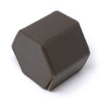 wr8.2.3.yg .1 Closed Brown Tan Gold Hardware StrapsCo DASSARI Premium Saffiano Leather Octo Roll Watch Roll