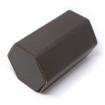 wr8.2.3.yg .2 Closed Brown Tan Gold Hardware StrapsCo DASSARI Premium Saffiano Leather Octo Roll Watch Roll