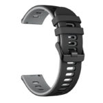 g.r58.1.7.22 Angle Black Grey StrapsCo Silicone Band for Garmin Vivoactive 4 Rubber Watch Strap