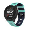 g.r58.11.5.20 Main Aqua Midnight Blue StrapsCo Silicone Band for Garmin Forerunner 245 645 Vivoactive 3