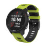 g.r58.11a.1.20 Main Green Black StrapsCo Silicone Band for Garmin Forerunner 245 645 Vivoactive 3 Vivomove