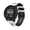 g.r58.22.1.20 Main White Black StrapsCo Silicone Band for Garmin Forerunner 245 645 Vivoactive 3 Vivom