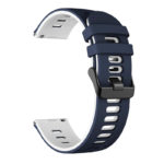 g.r58.5.22.22 Angle Blue White StrapsCo Silicone Band for Garmin Vivoactive 4 Rubber Watch Strap