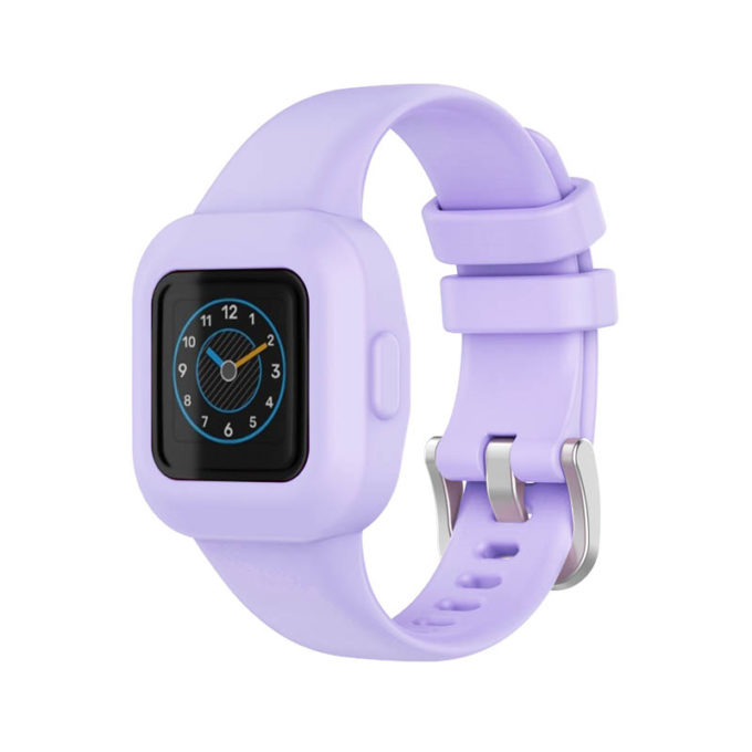 g.r67.18 Main Lavendar StrapsCo Rubber Strap for Garmin Vivofit Jr. 3 Silicone Smartwatch Band