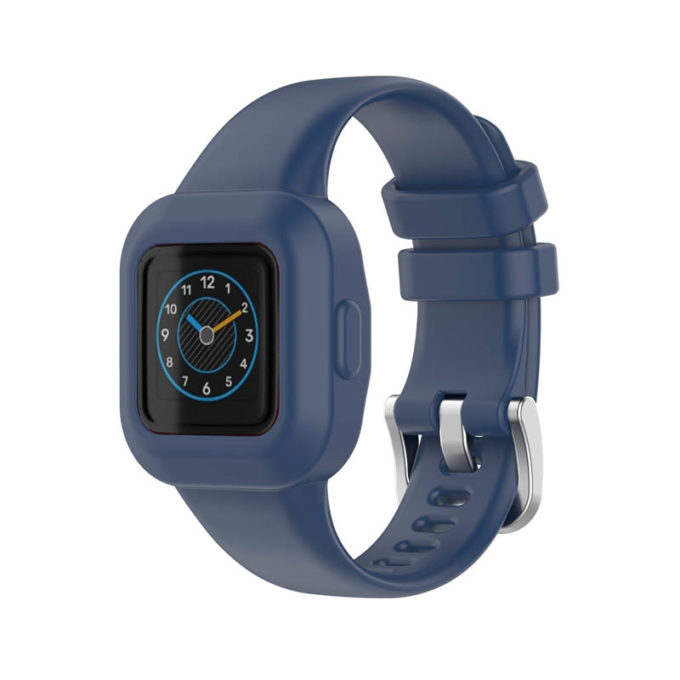 g.r67.5b Main Midnight Blue StrapsCo Rubber Strap for Garmin Vivofit Jr. 3 Silicone Smartwatch Band